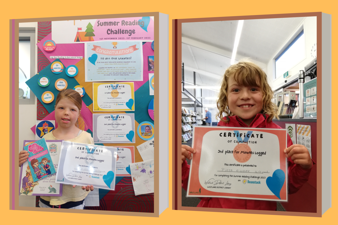 Library’s Beanstack Summer Reading Challenge winners