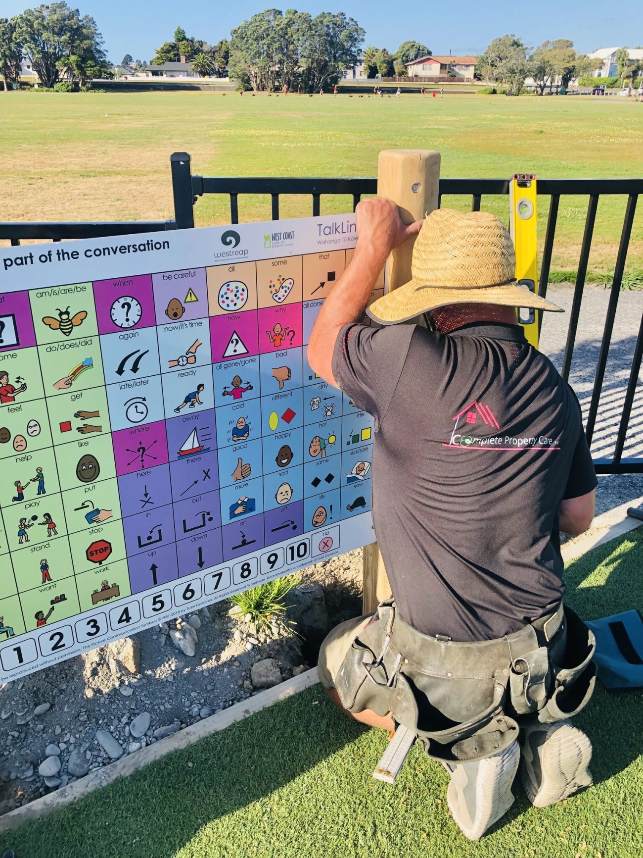 Communications boards installed at Cass Square Playground